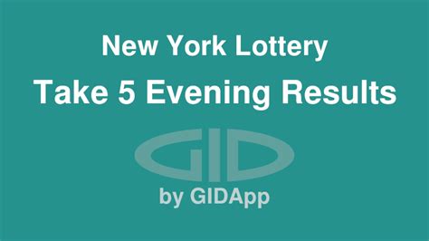 take 5 results today|Take 5 Evening .
